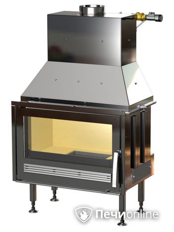 Каминная топка ABX Oxford 10 (10кВ в воду, 4кВ в воздух), стальная в Алматы